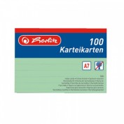Karteikrt.A7 100 lin.grü.hf 100St