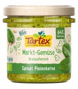 Tartex Bio Pflanzlicher Brotaufstrich mit Spinat und Pinienkernen