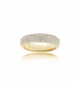Ring Melazzo - 18K Gold plattiert mit weißen Zirkonia Ring Melazzo - 18K Gold plattiert mit weißen Zirkonia